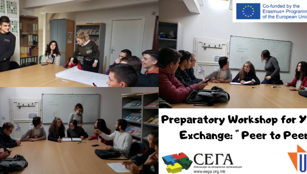 Preparatory workshop for Youth Exchange: "Peer to Peer"